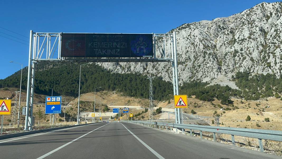 Sürücüler dikkat! Konya’nın 4 dakikada iklim değiştiren tünelinde çalışma var 3